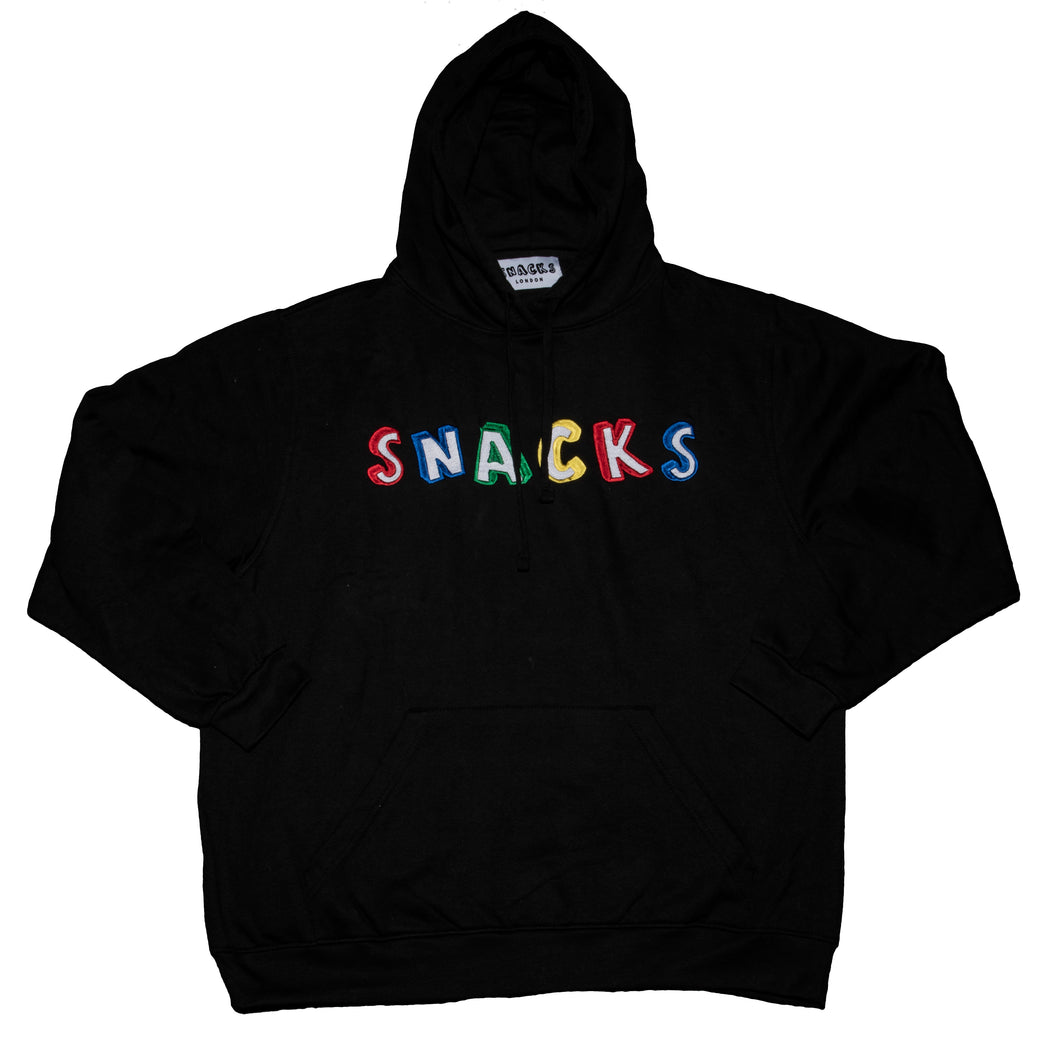 BLACK SNACKS HOODIE