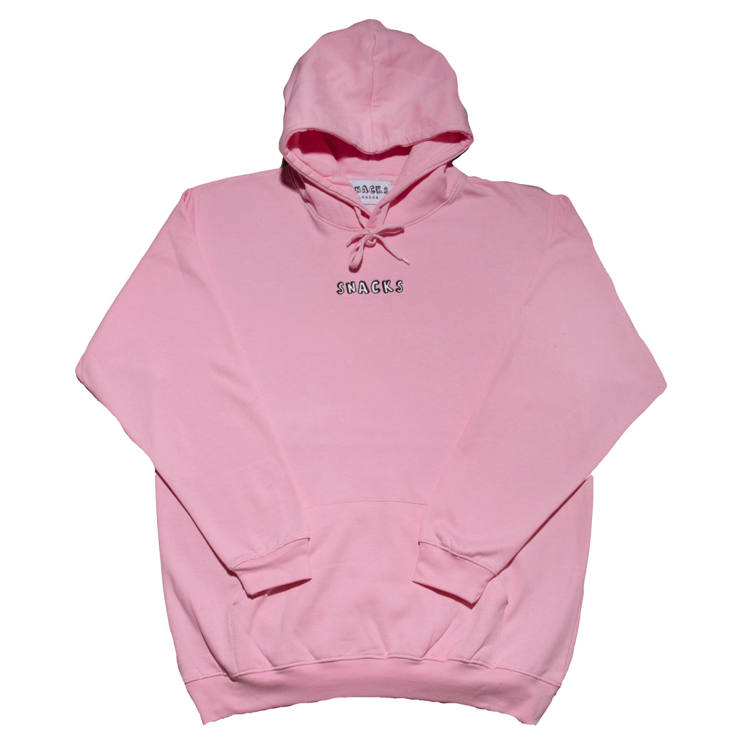 PINK LIL SNACKS FONT HOODIE